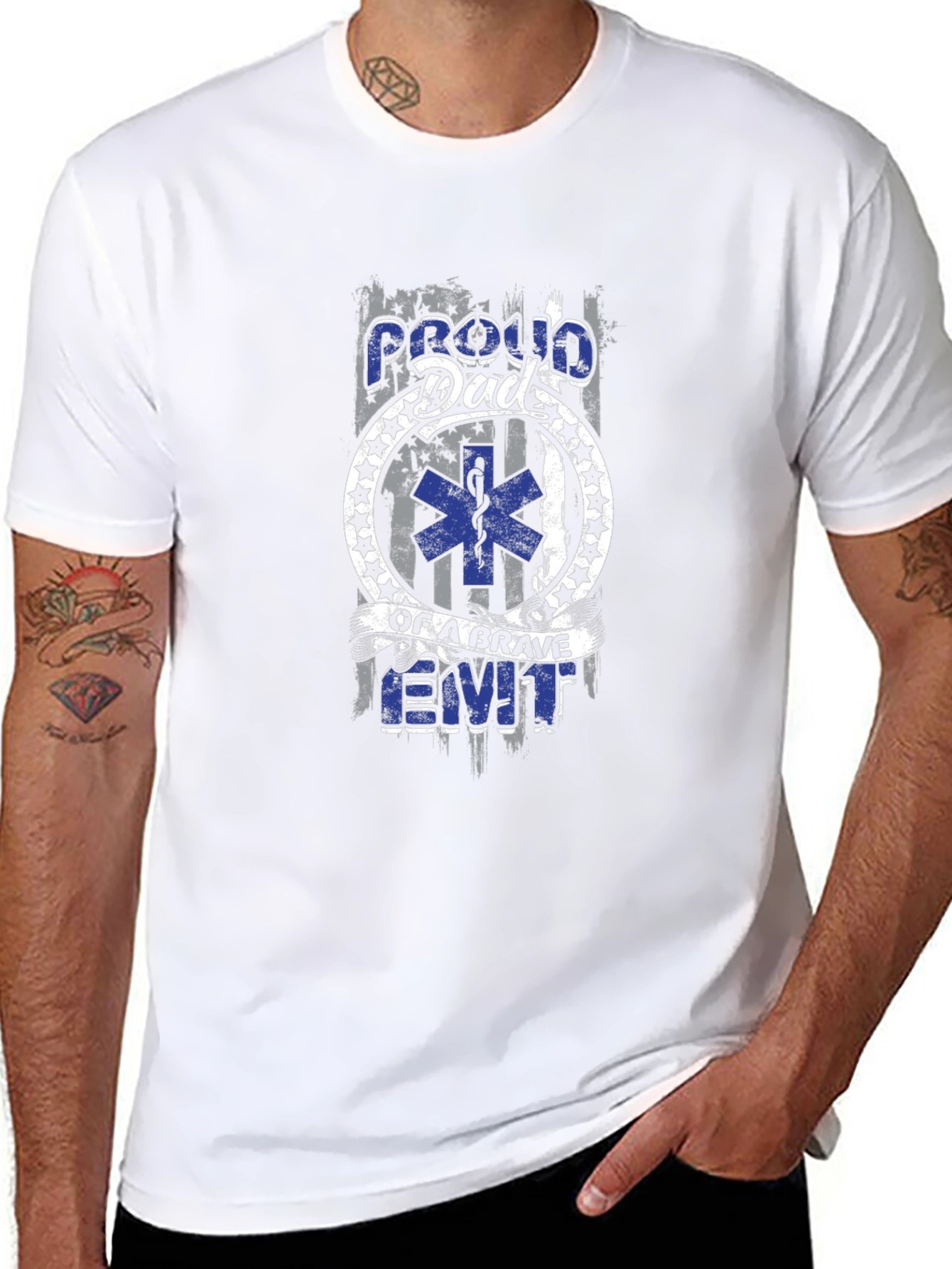 Proud Dad of a Brave EMT T-Shirt