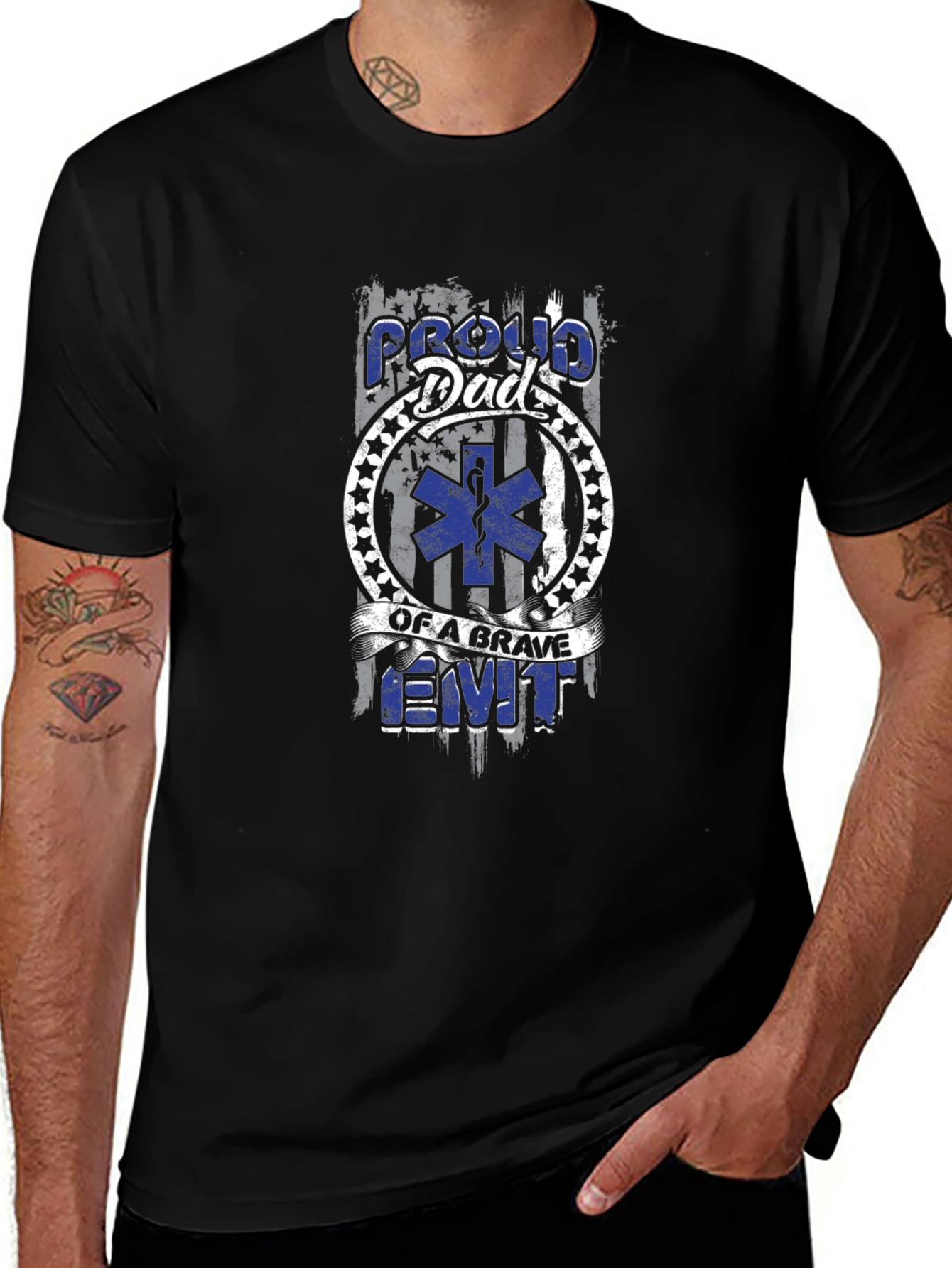 Proud Dad of a Brave EMT T-Shirt