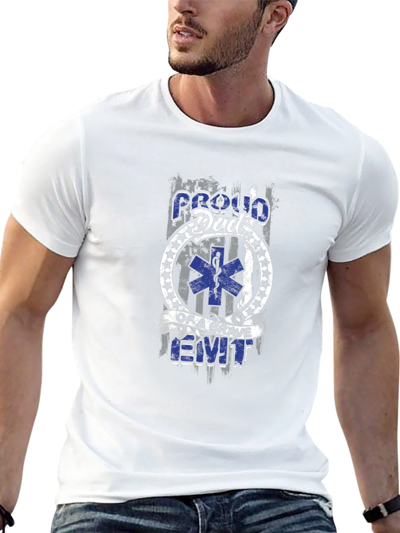 Proud Dad of a Brave EMT T-Shirt