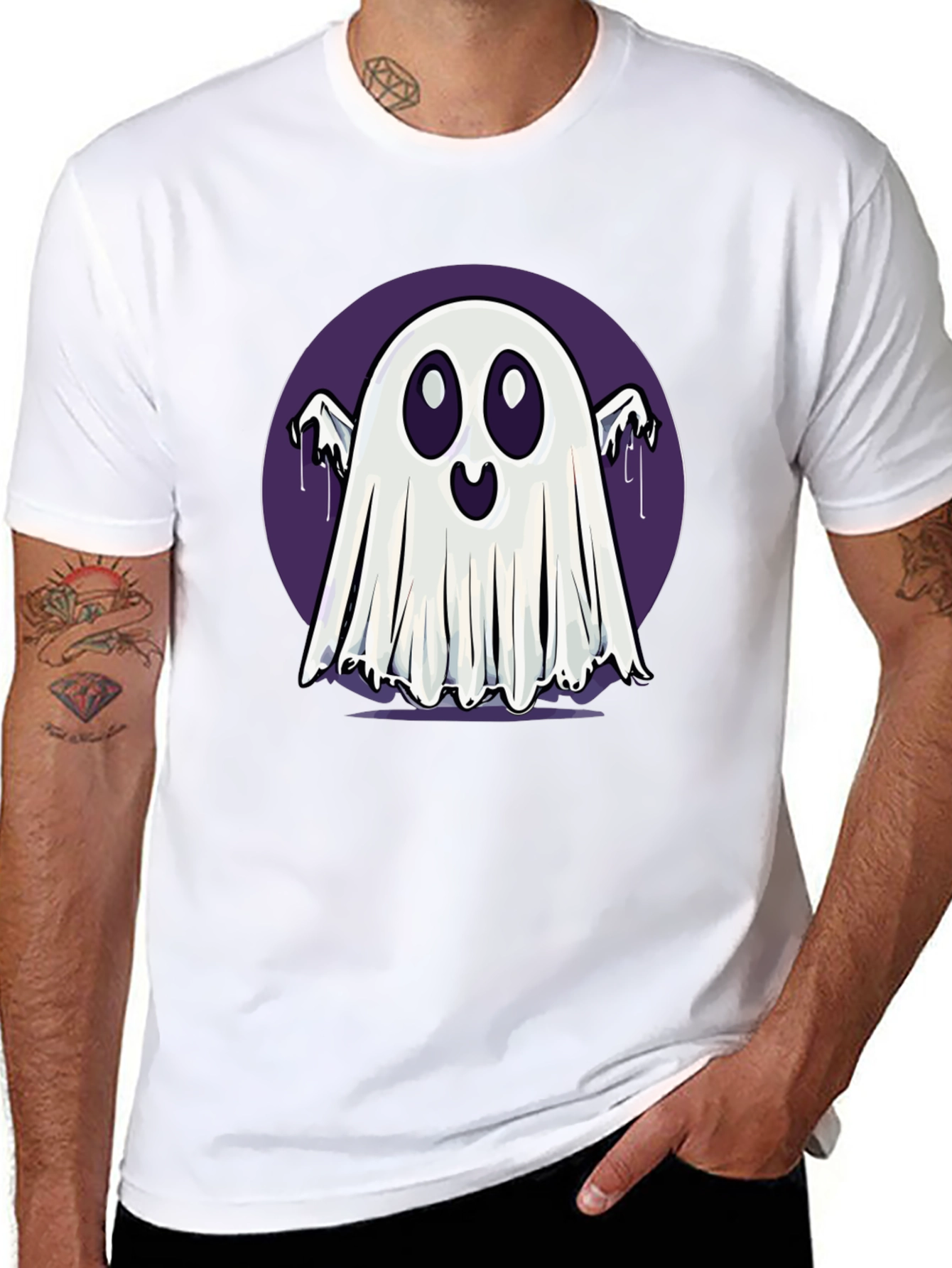 Spooky Cute Ghost T-Shirt - Halloween Apparel