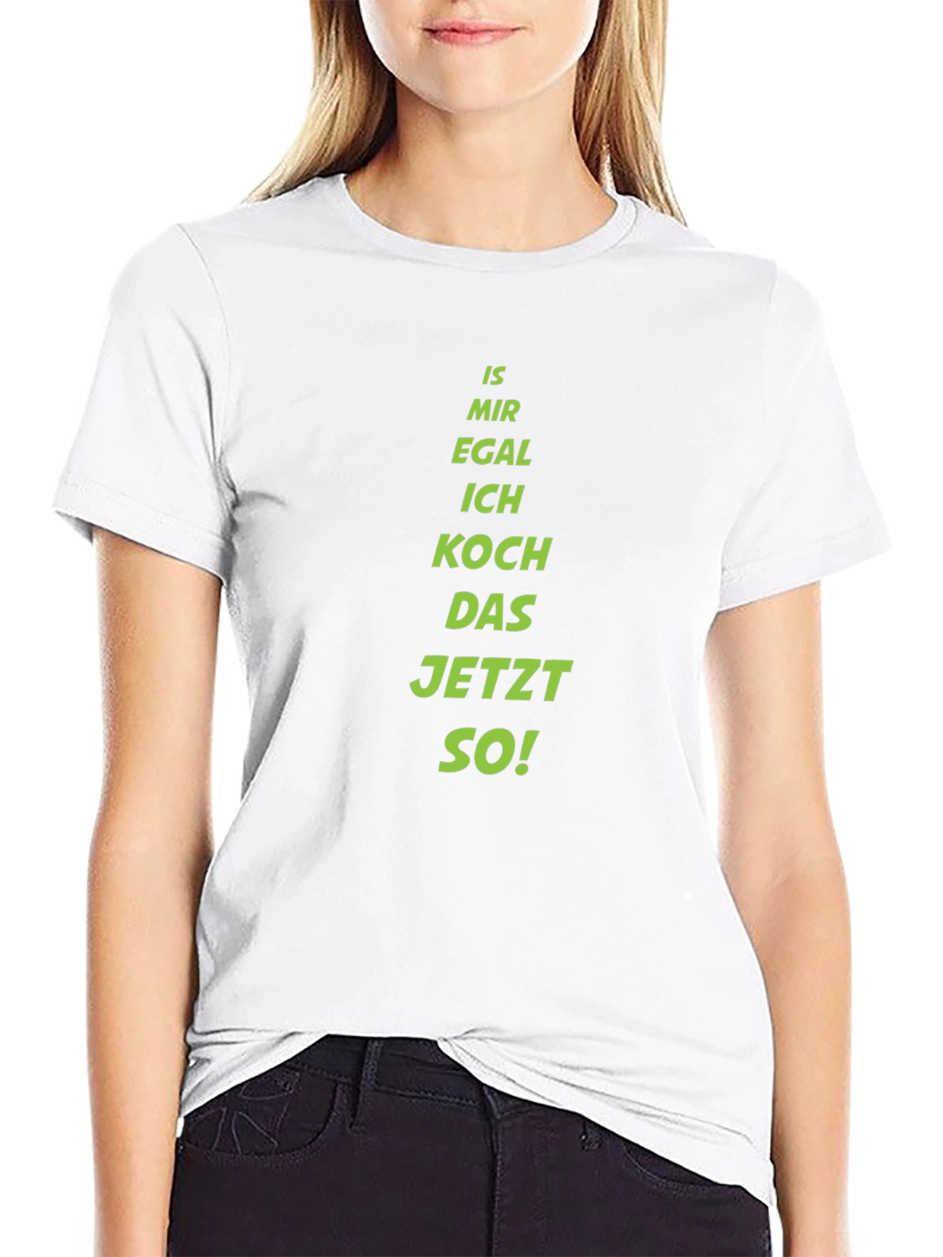 Funny German Cooking T-Shirt - Is Mir Egal Design