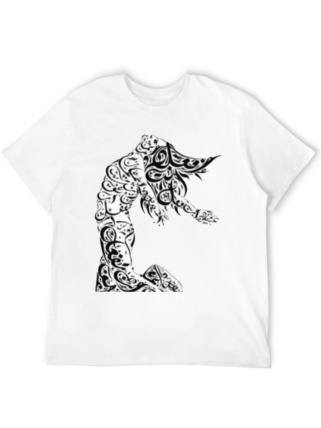 Abstract Art Graphic Tee - Black Unisex T-Shirt