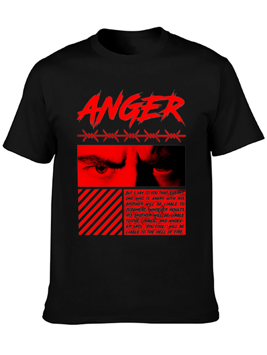 Edgy Anger Graphic T-Shirt