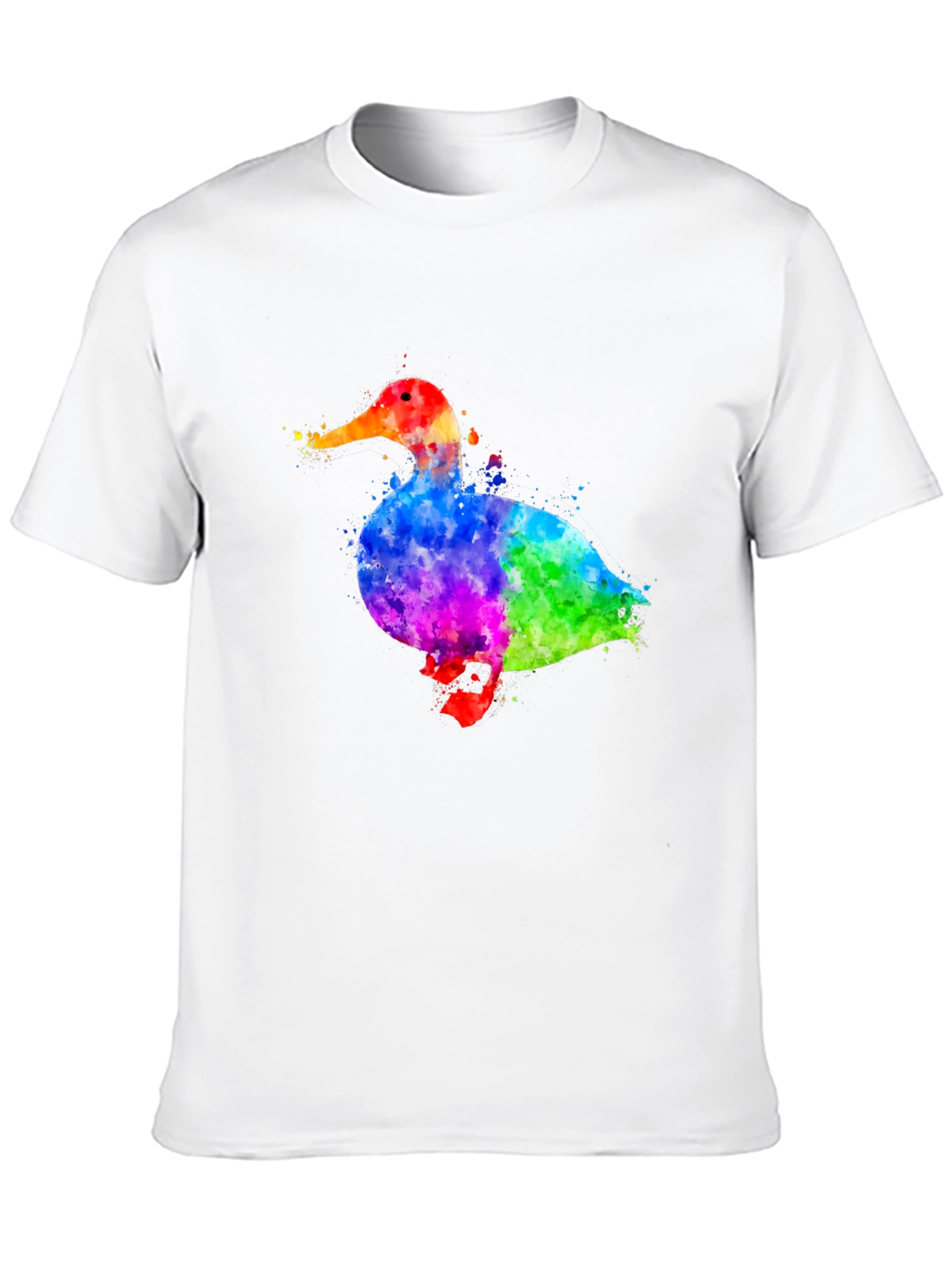 Watercolor Duck Graphic T-Shirt