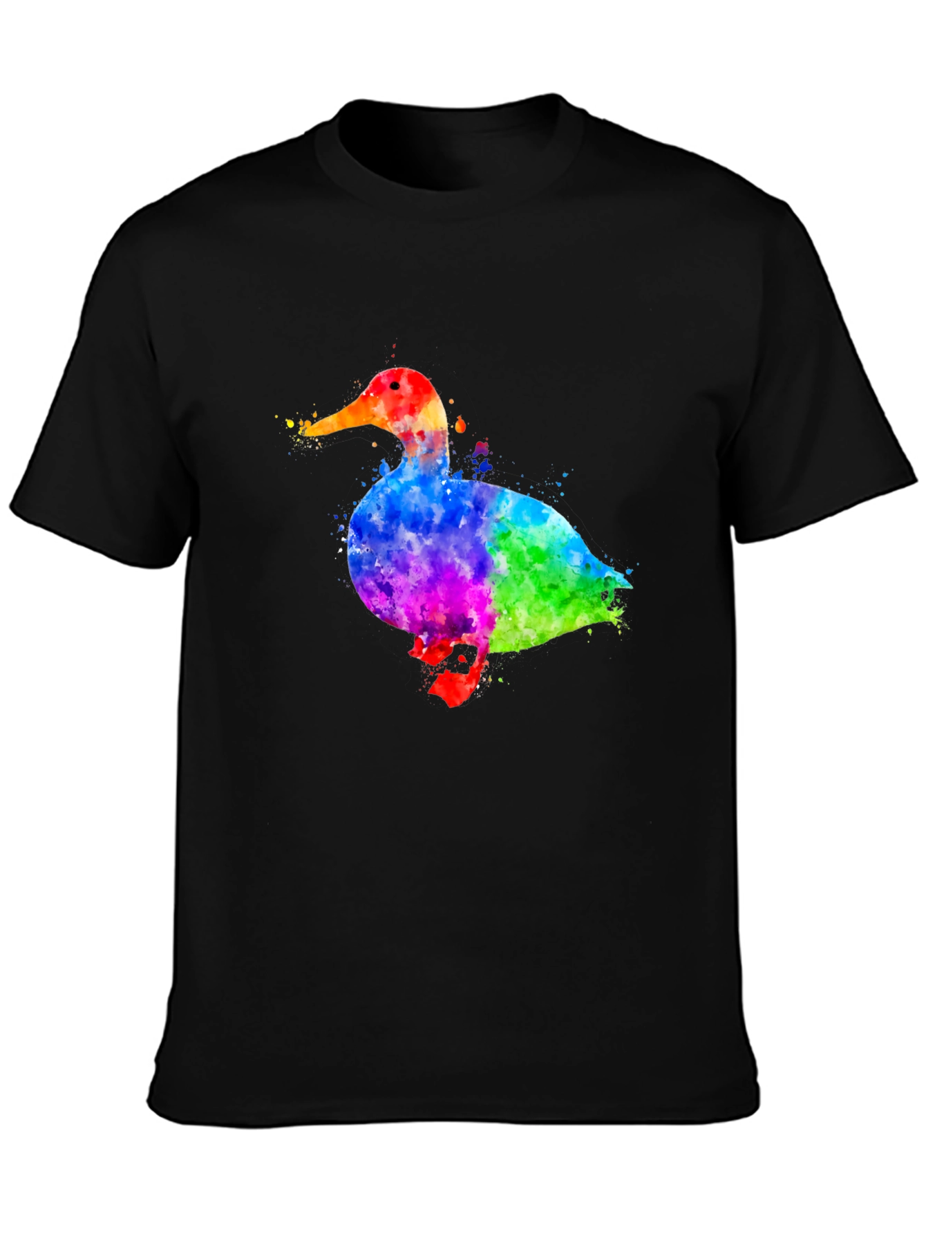 Watercolor Duck Graphic T-Shirt