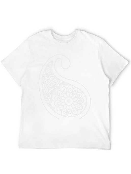 Paisley Graphic Print Tee - Stylish Black T-Shirt