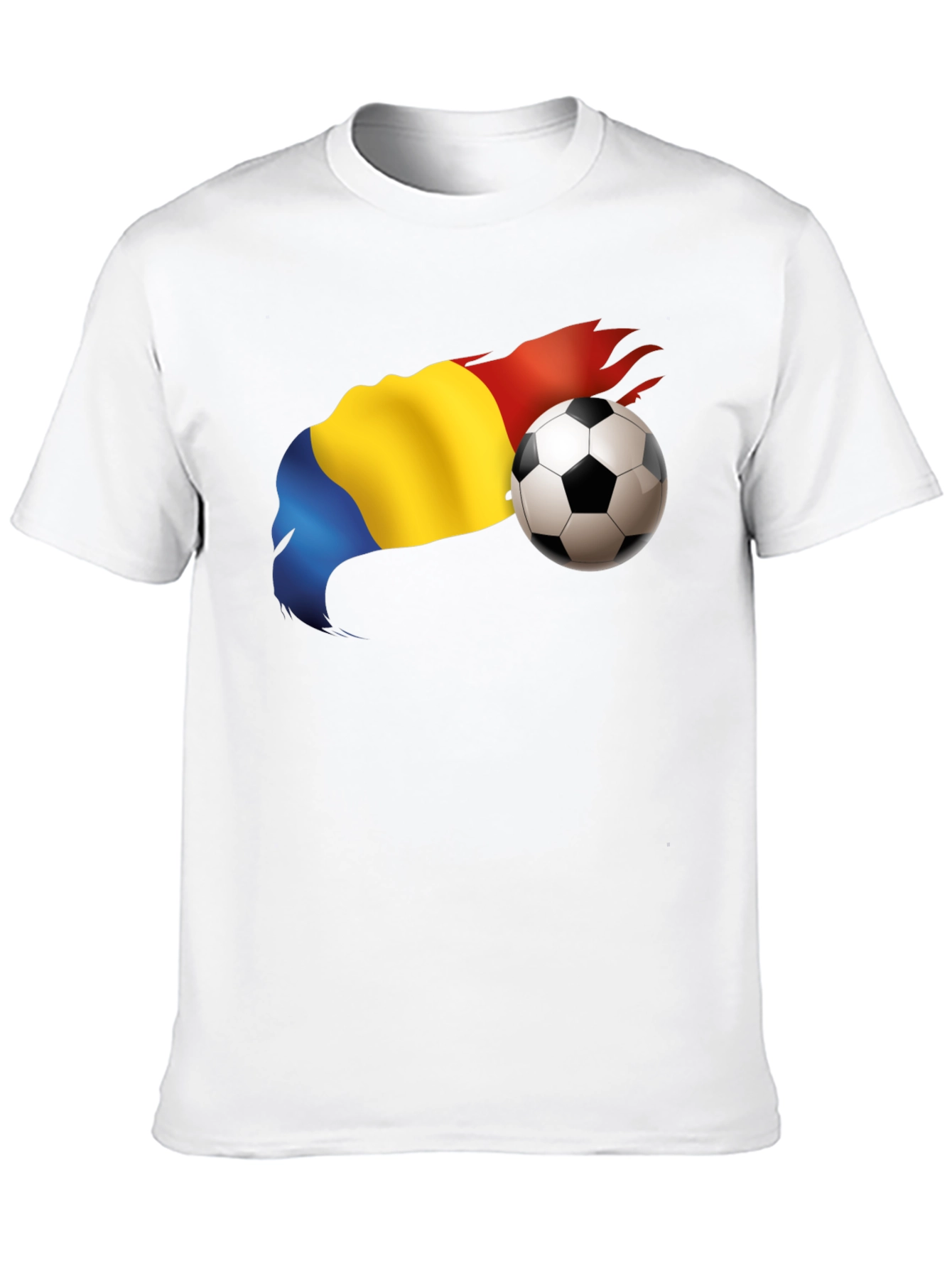 Romania Flag Soccer T-Shirt