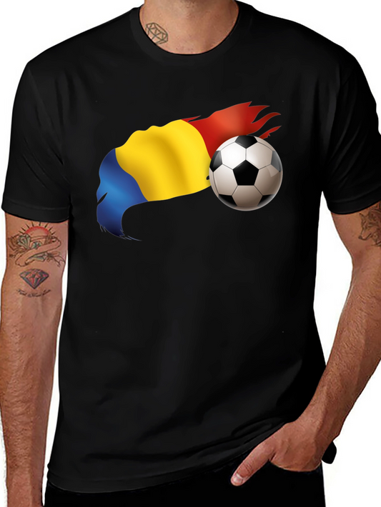 Romania Flag Soccer T-Shirt