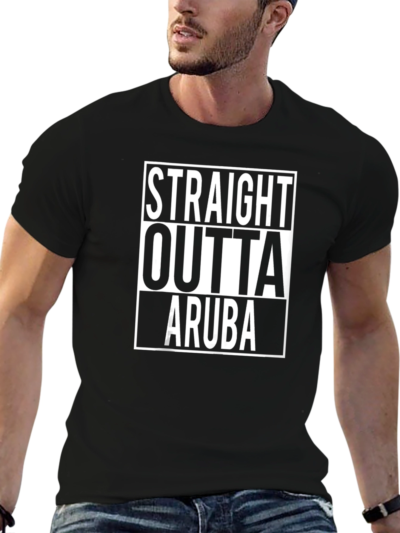 Straight Outta Aruba Graphic T-Shirt