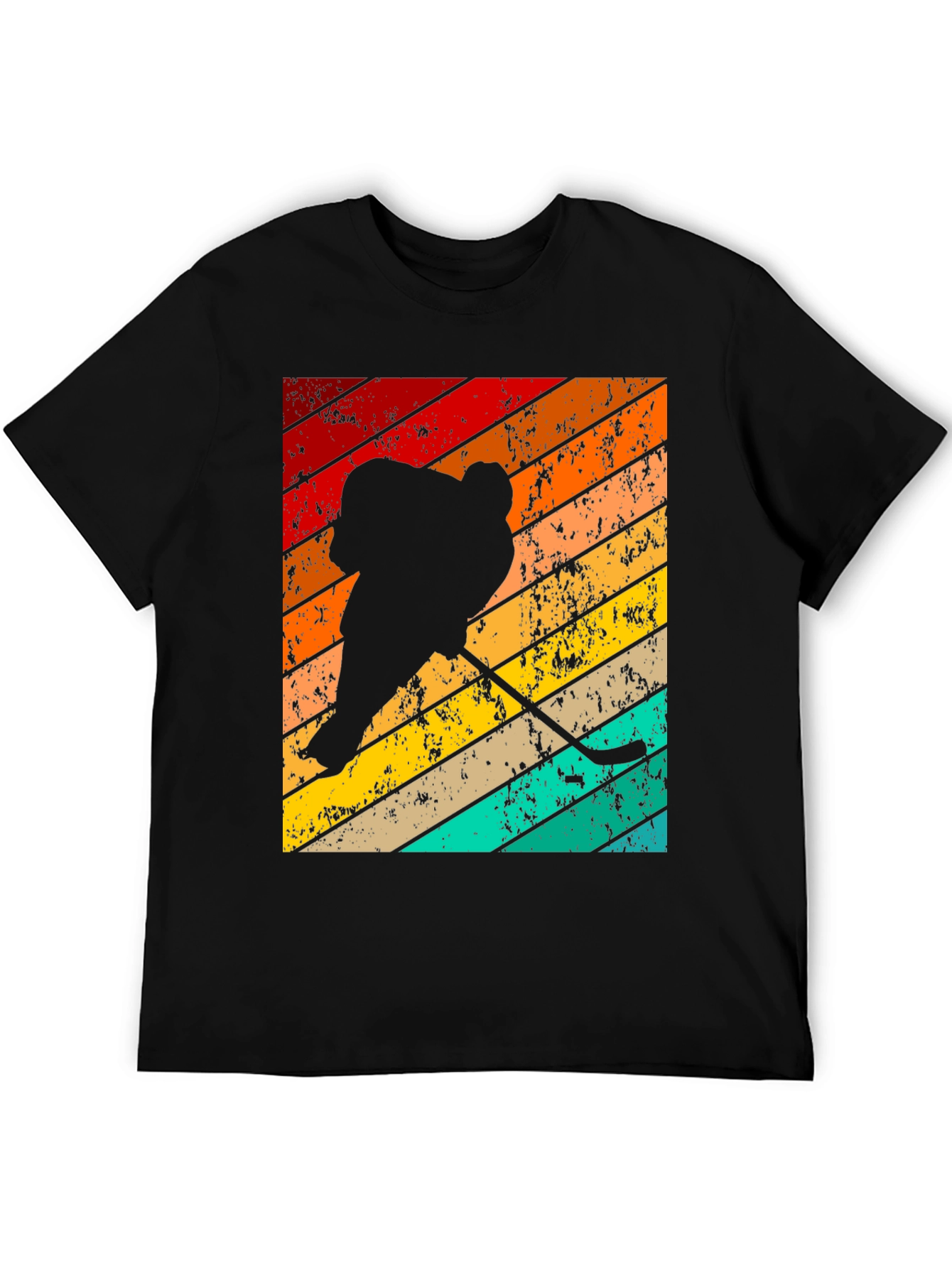 Retro Hockey Player T-Shirt