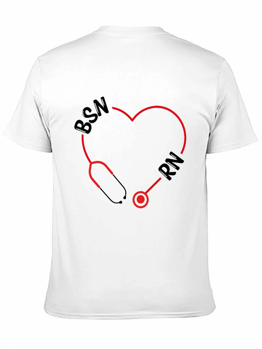 Nurse Heart T-Shirt: BSN RN Stethoscope Tee