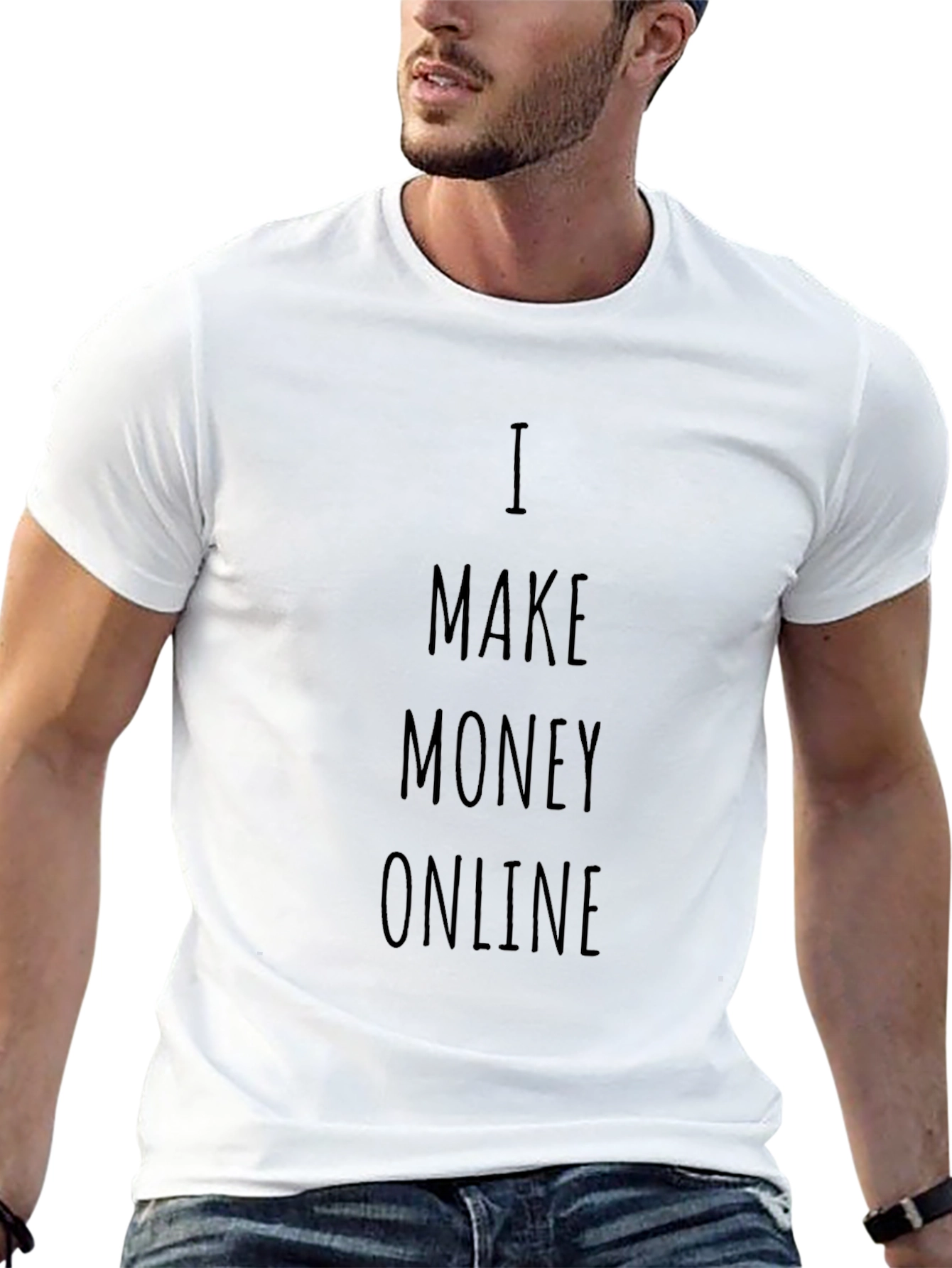 I Make Money Online Black T-Shirt