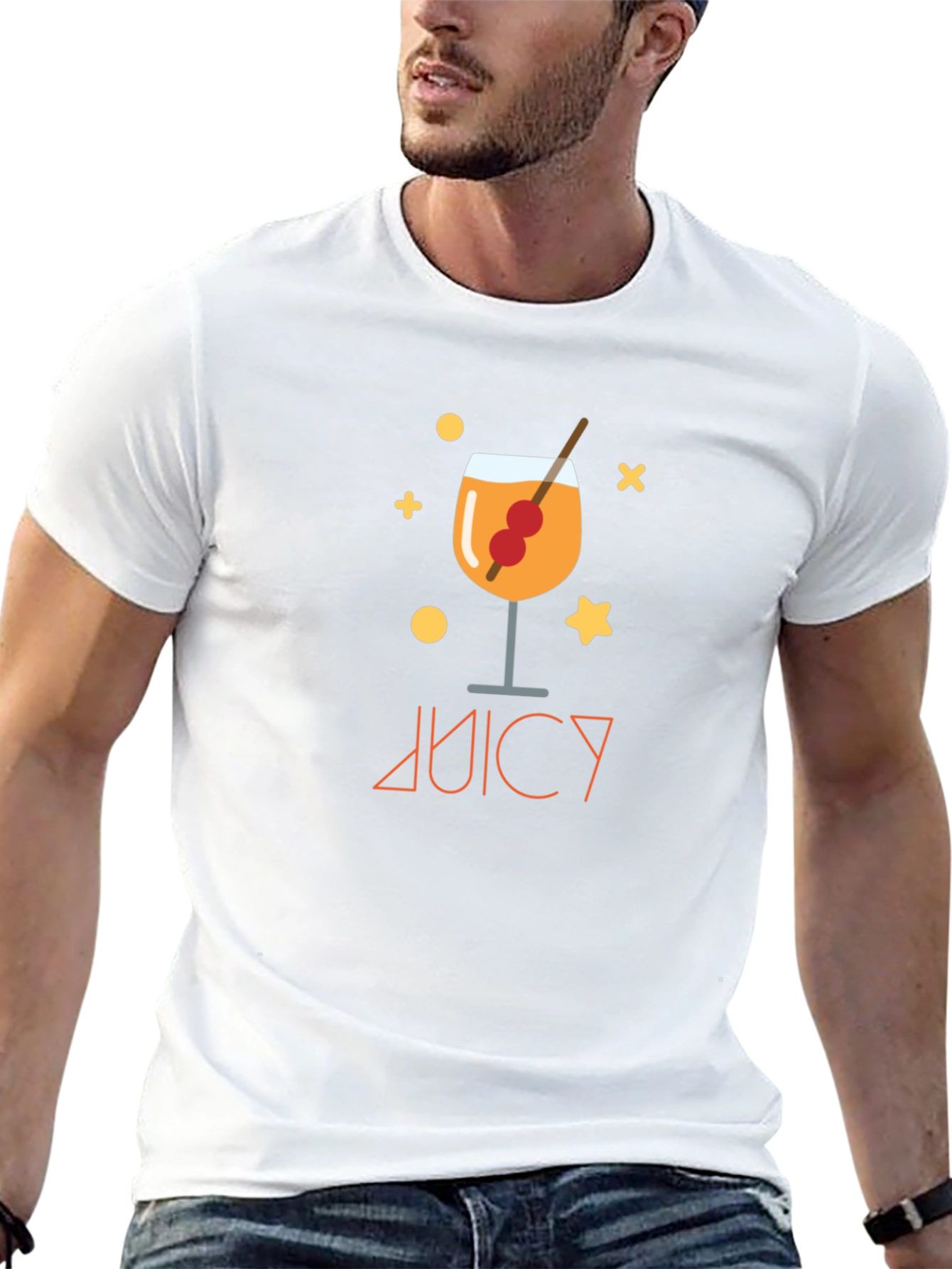 Juicy Cocktail Graphic Black T-Shirt