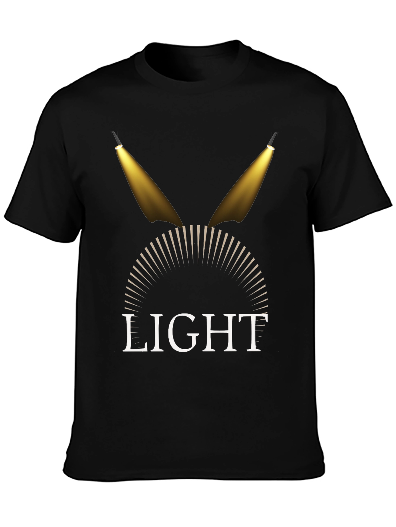 Spotlight Graphic Tee - Stylish Mens Black T-Shirt