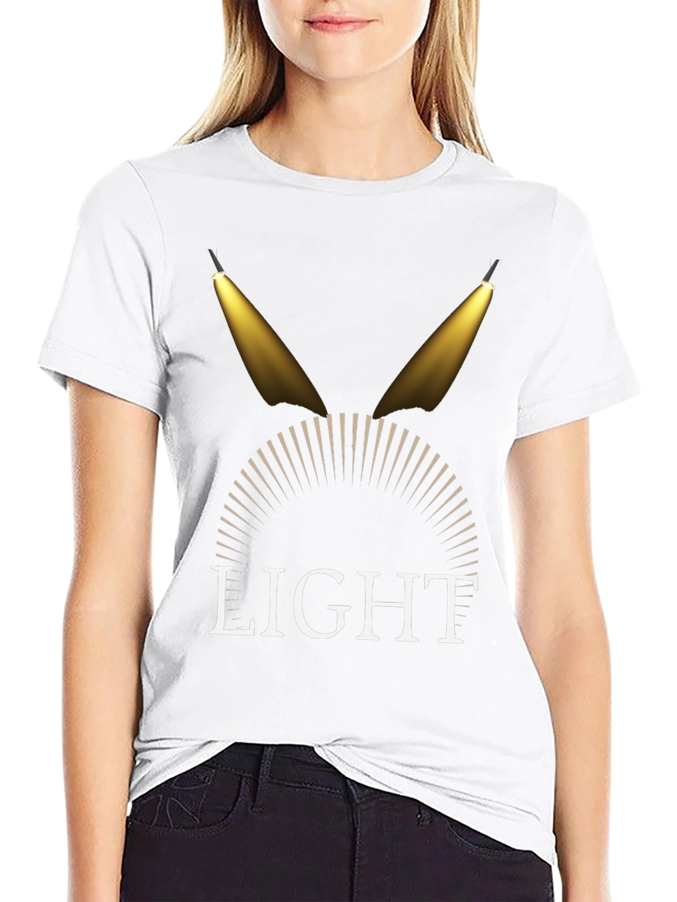 Spotlight Graphic Tee - Stylish Mens Black T-Shirt
