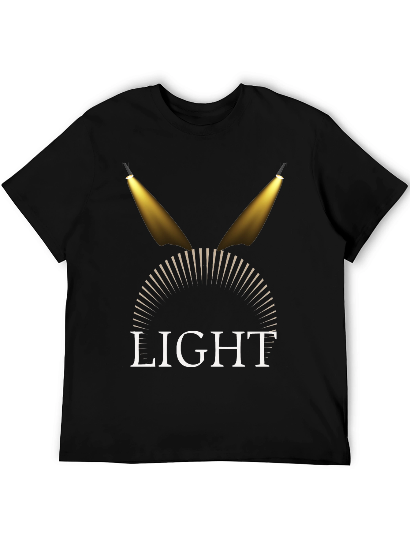Spotlight Graphic Tee - Stylish Mens Black T-Shirt