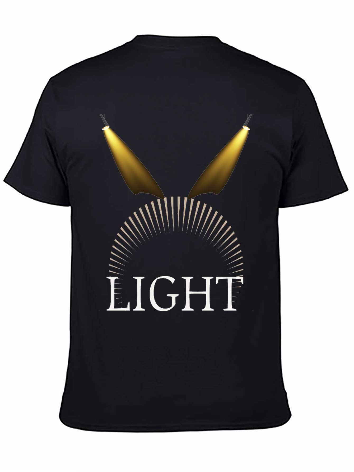 Spotlight Graphic Tee - Stylish Mens Black T-Shirt