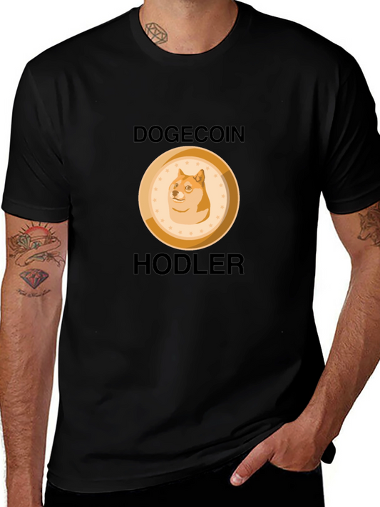 Dogecoin Hodler Black T-Shirt - Crypto Fashion