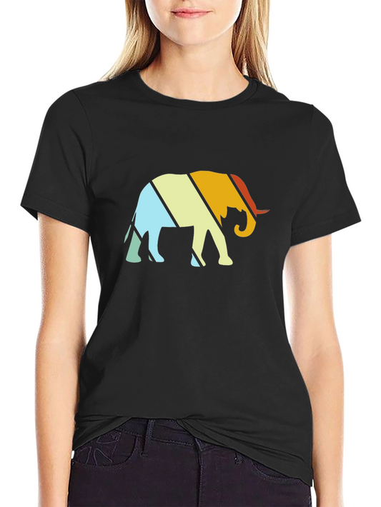 Retro Elephant T-Shirt - Stylish Graphic Tee