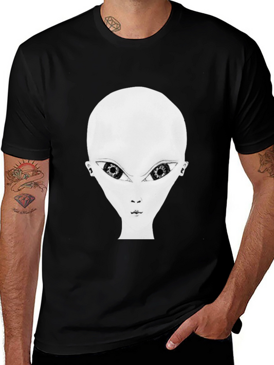 Alien Graphic Black T-Shirt