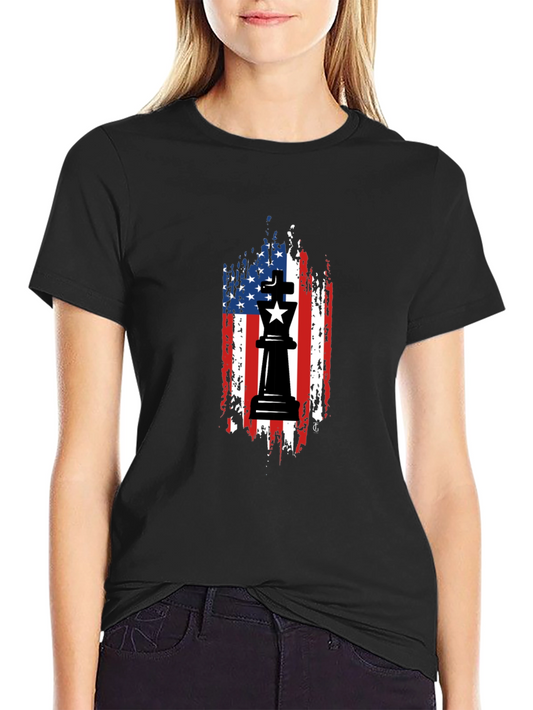Chess King USA Flag T-Shirt