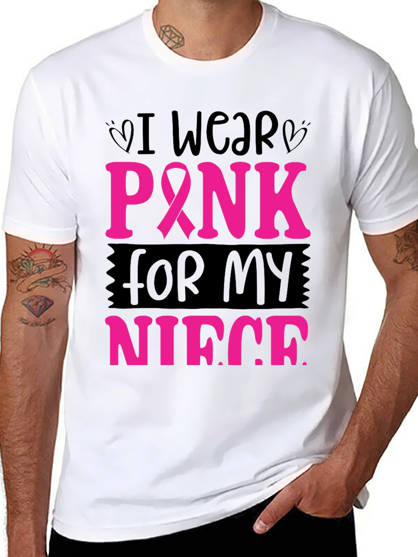 Pink Ribbon Aunt/Uncle T-Shirt