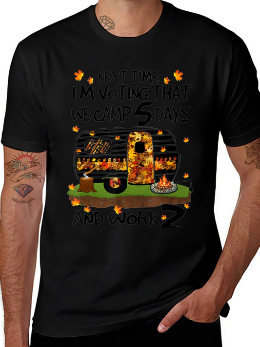 Camping Vote Graphic T-Shirt