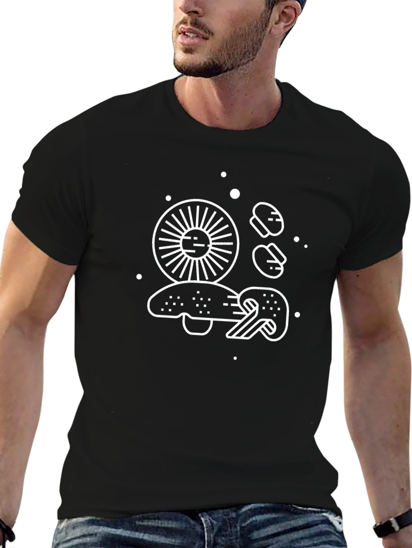 Mushroom Graphic T-Shirt - Modern Minimalist Design