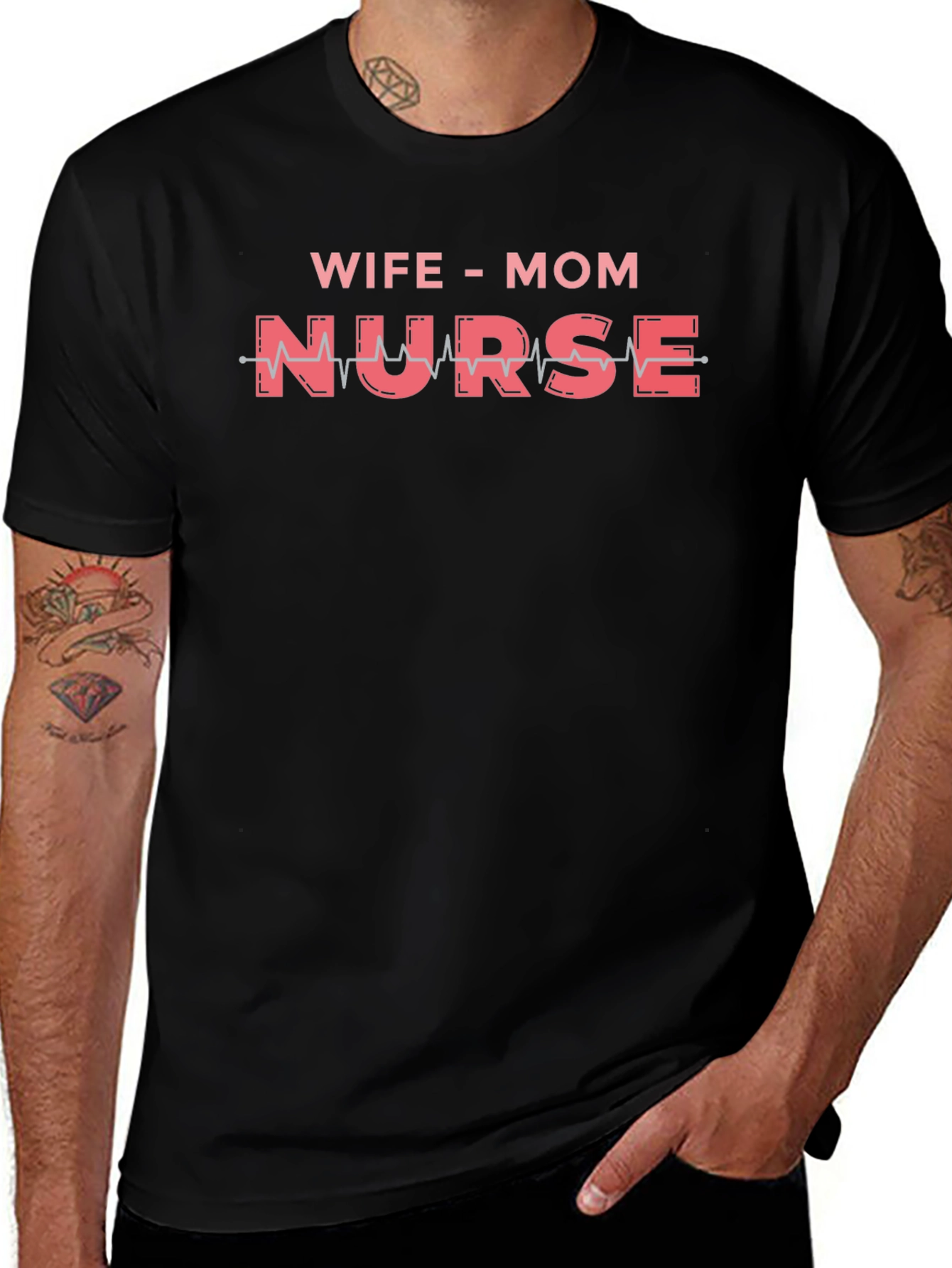 Wife Mom Nurse Graphic Tee