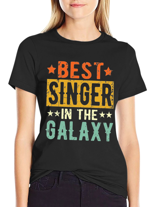 Best Singer in the Galaxy T-Shirt - Retro Design