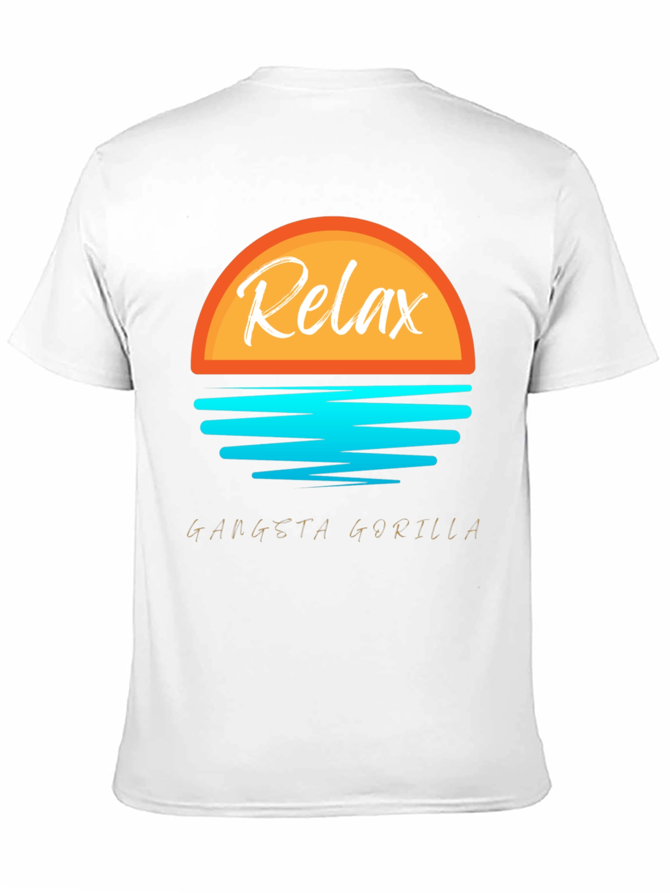 Relax Gangsta Gorilla T-Shirt - Black