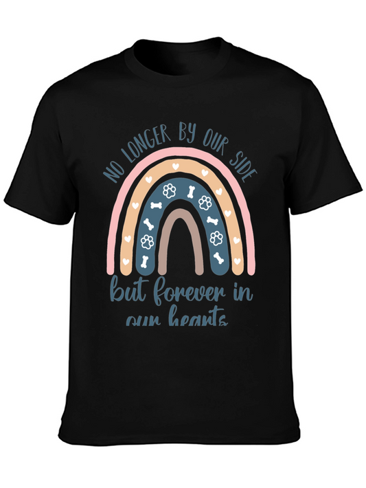 Rainbow Dog Memorial T-Shirt - Forever In Our Hearts