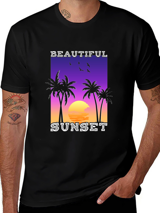 Tropical Sunset Graphic Tee