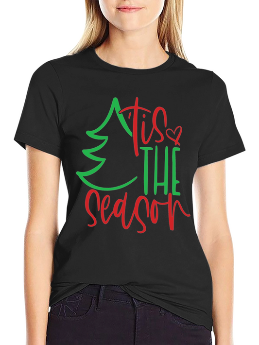 Tis the Season Christmas Graphic Tee - Holiday Shirt