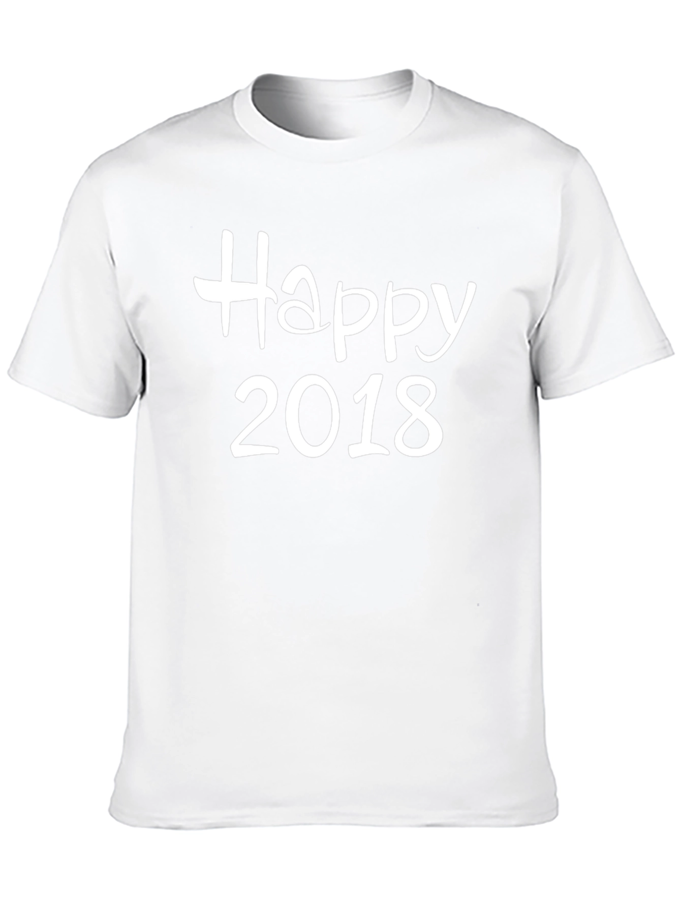 Happy 2018 Graphic Tee - Classic Black T-Shirt