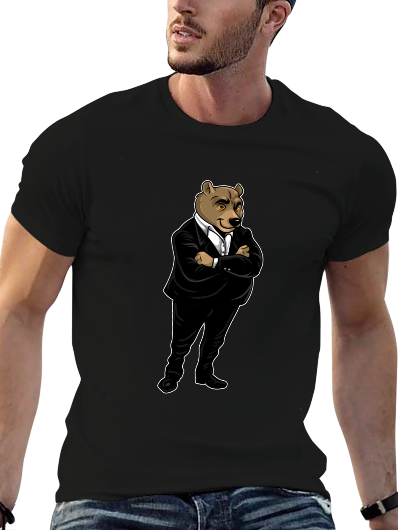 Bear Boss T-Shirt - Cool Animal Graphic Tee
