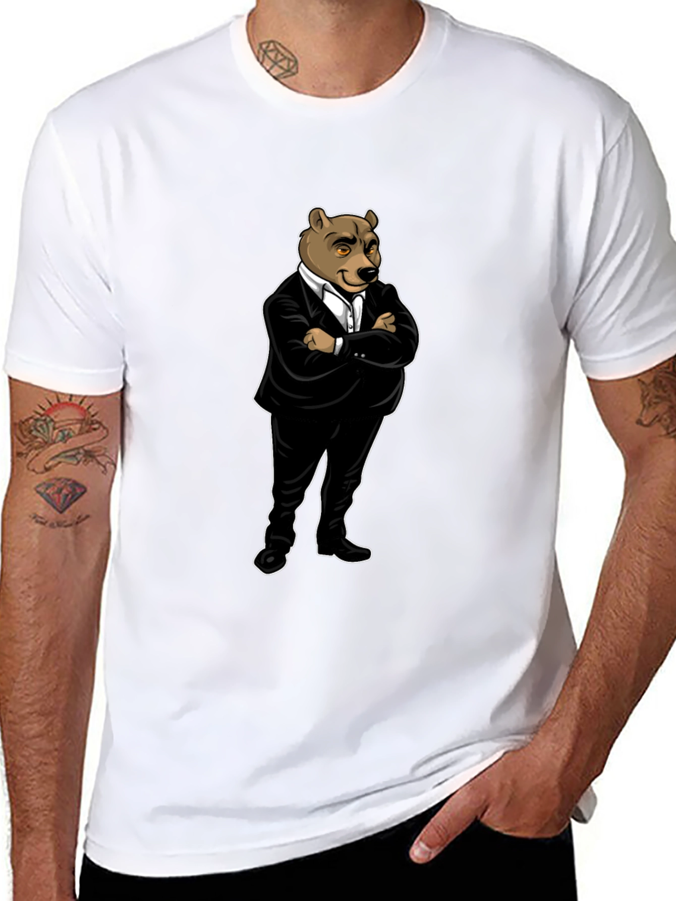 Bear Boss T-Shirt - Cool Animal Graphic Tee
