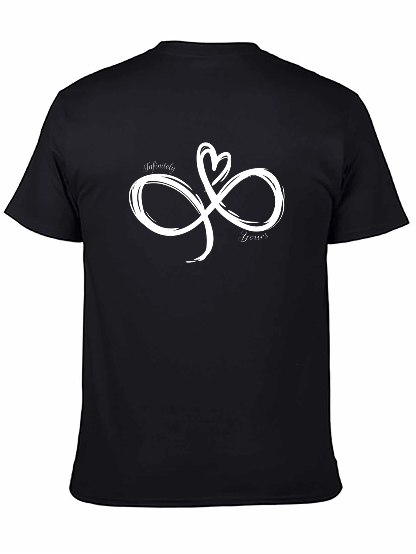 Infinitely Yours Graphic Tee - Soft Black Cotton T-Shirt