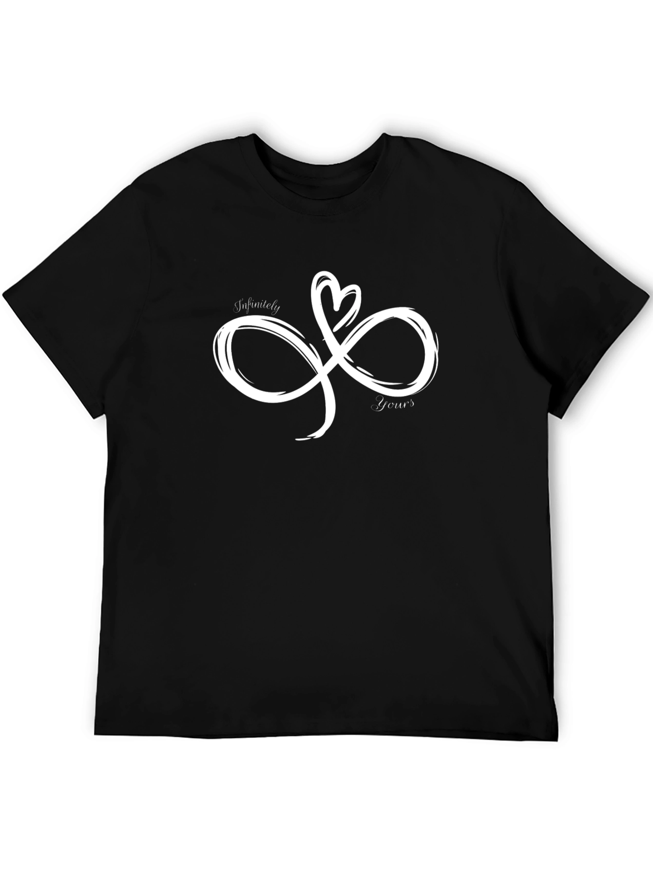 Infinitely Yours Graphic Tee - Soft Black Cotton T-Shirt