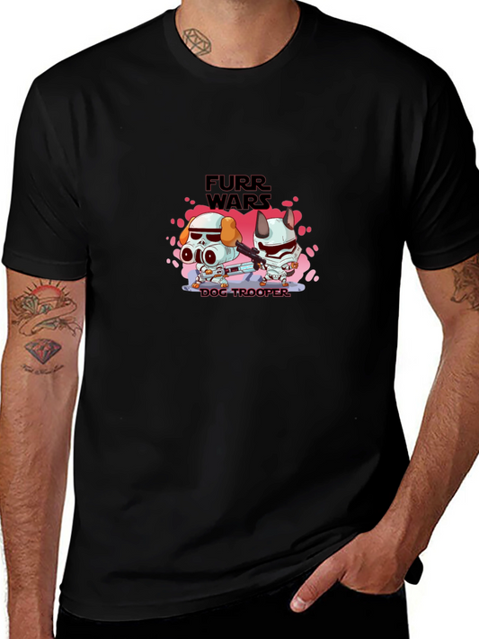 Furr Wars Dog Trooper Graphic T-Shirt