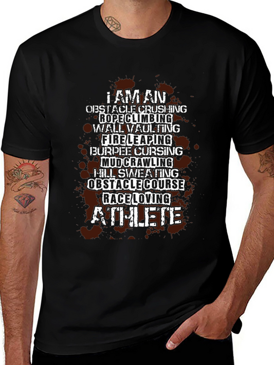 Athlete Obstacle Course Black T-Shirt