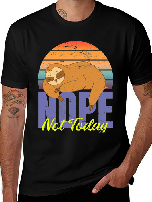 Sloth Nope Not Today Graphic Tee