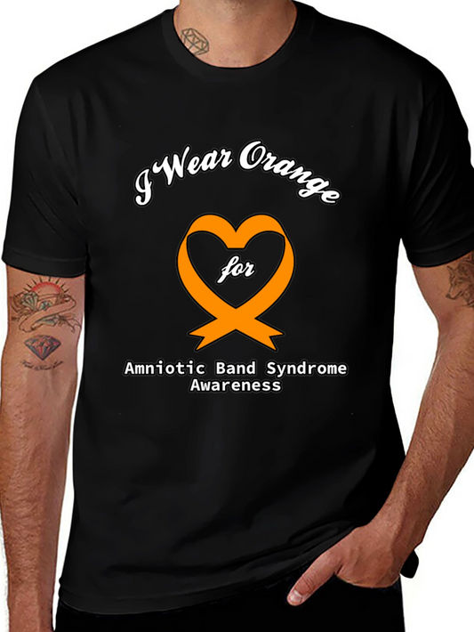 Orange Ribbon Amniotic Band Syndrome Awareness T-Shirt