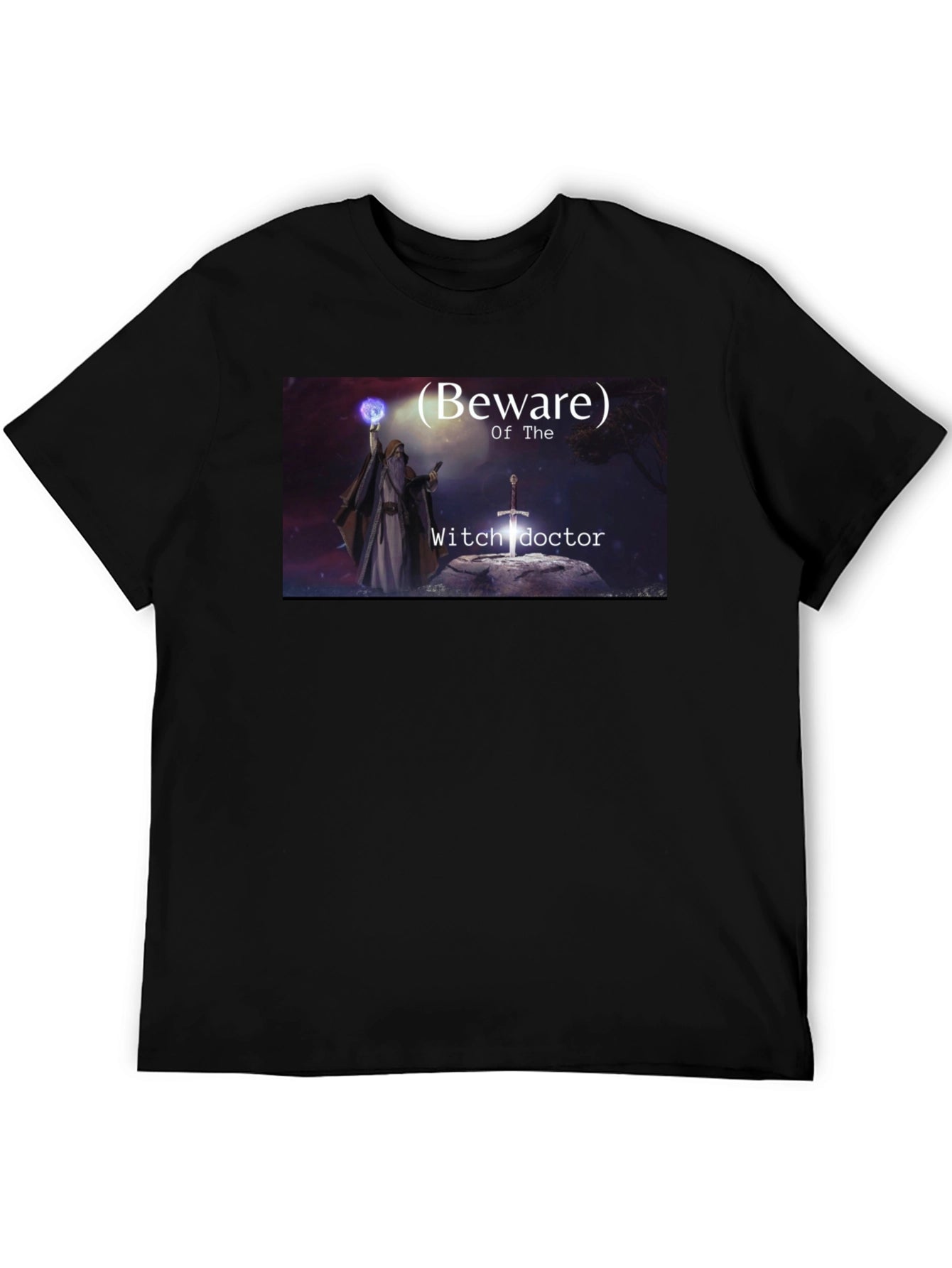 Beware The Witch Doctor Black T-Shirt
