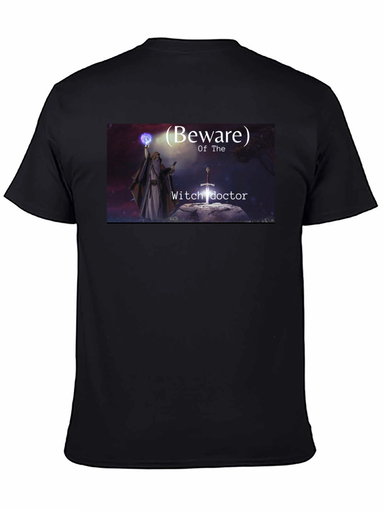 Beware The Witch Doctor Black T-Shirt