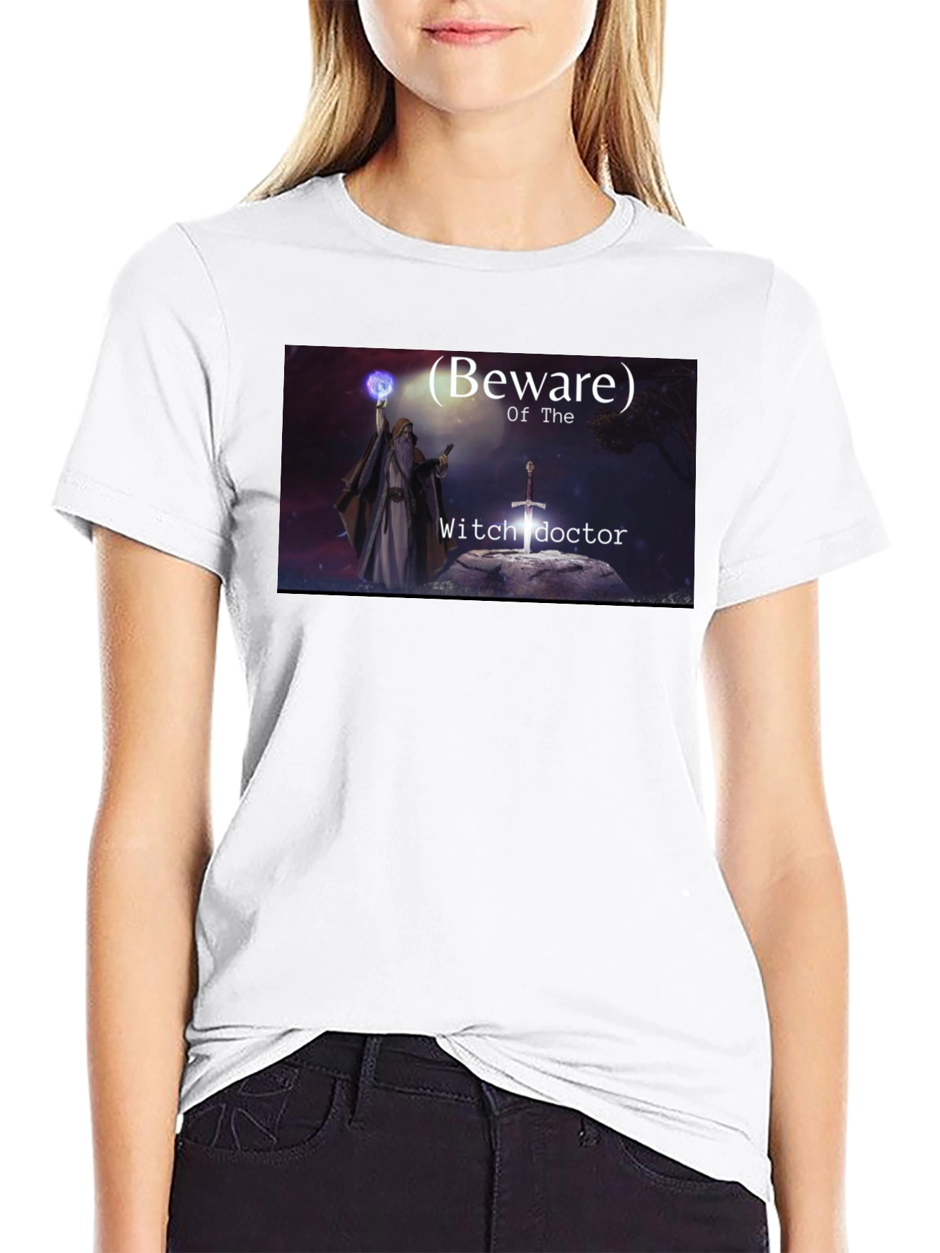 Beware The Witch Doctor Black T-Shirt