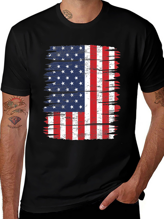 American Flag Distressed T-Shirt