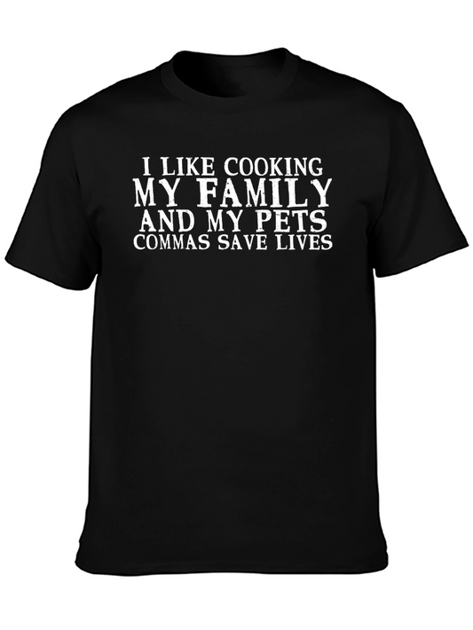 Funny Grammar T-Shirt: Commas Save Lives