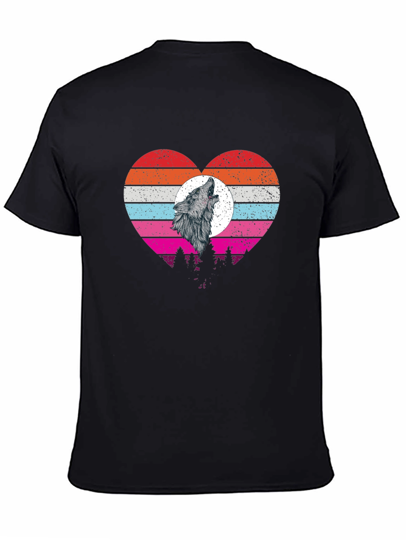 Wolf Howl Heart T-Shirt