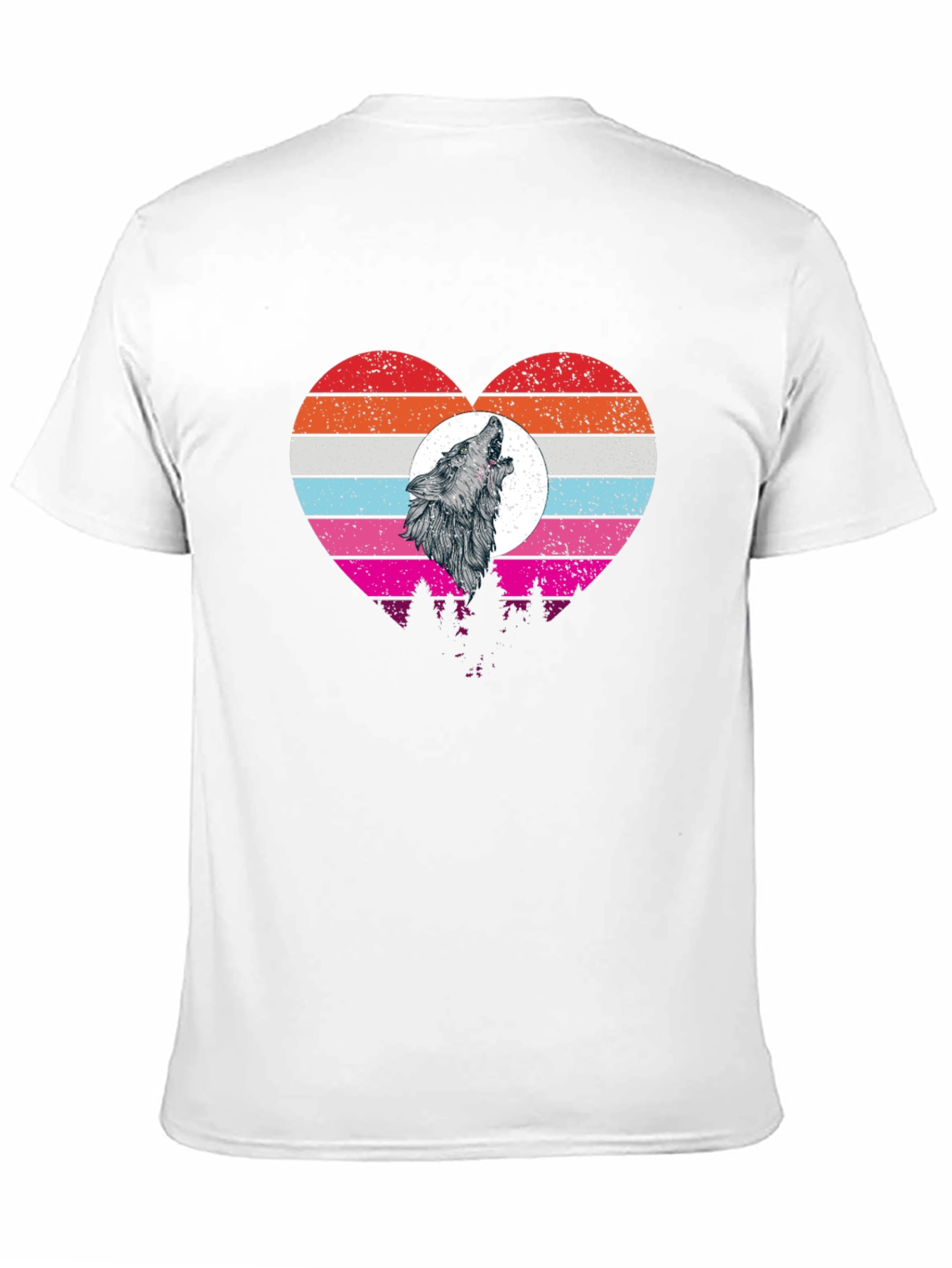 Wolf Howl Heart T-Shirt